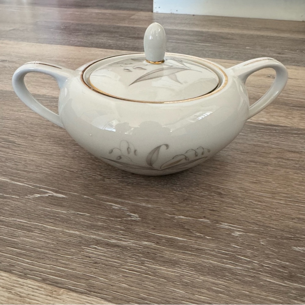 Kayson's Fine China Golden Rhapsody Japan 1961 Vintage Sugar Bowl with Lid - Picture 2 of 9